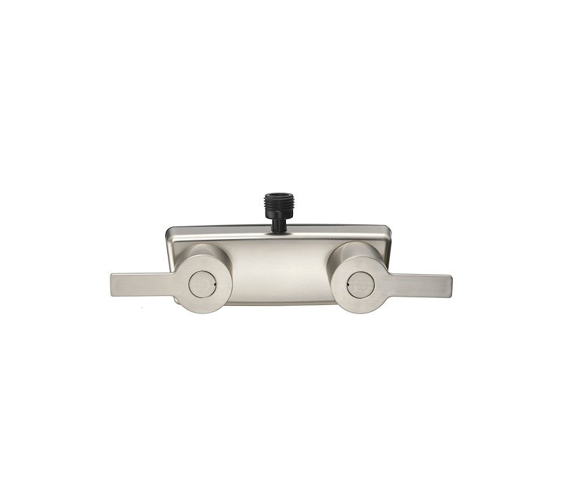 Valve de douche RV Dura Faucet 09-1253 | Montage mural 2 valves satin nickel