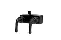 Dura Faucet Matte Black RV Shower Faucet 08-1092 | Wall Mount 2 Handles