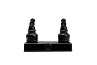 Robinet de douche VR noir mat Dura Faucet 08-1092 | Montage mural 2 poignées