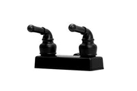 Robinet de douche VR noir mat Dura Faucet 08-1092 | Montage mural 2 poignées