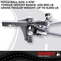 Attelage répartiteur de charge Husky Center Line TS-PLUS 400 à 800 lb avec contrôle de louvoiement