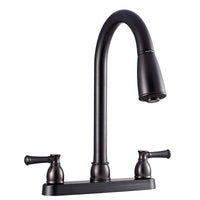 Robinet cuisine Dura Faucet bronze vénitien avec bec extractible 15"