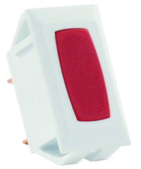 12V White Indicator Light with Red LED 10A for RVs