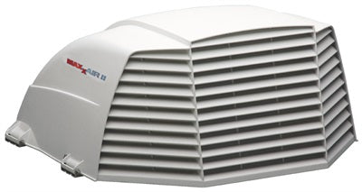 MaxxAir II Vent Cover for RV Roof 14" x 14" - White, Hinge Opening