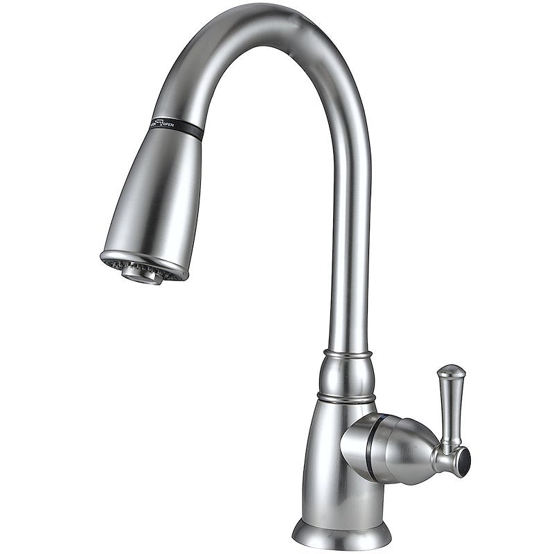 VR Kitchen Faucet with Pull-Down 15" Spout in Brushed Nickel