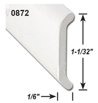 Moulure aluminium blanc 8 pieds trim plat non insert VR