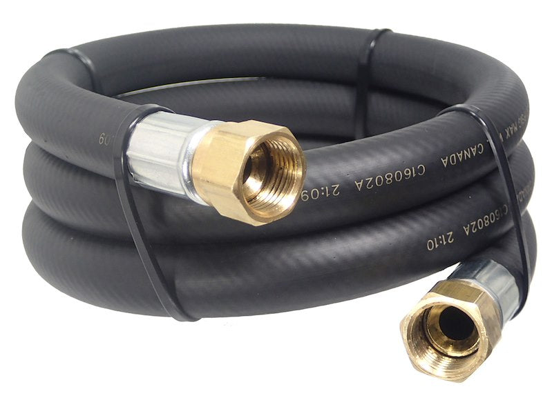 Tuyau propane 1/2 pouce 20 pieds 350 PSI raccord flare femelle