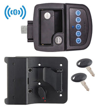 Smart Bluetooth NFC RV Door Handle with Keys - Black
