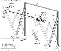 Couvercle moteur auvent Longitude noir kit avant arrière