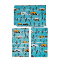 3-Piece Vinyl Picnic Table Cover Set for Camping