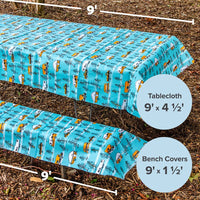 3-Piece Vinyl Picnic Table Cover Set for Camping