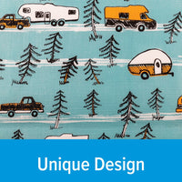 3-Piece Vinyl Picnic Table Cover Set for Camping