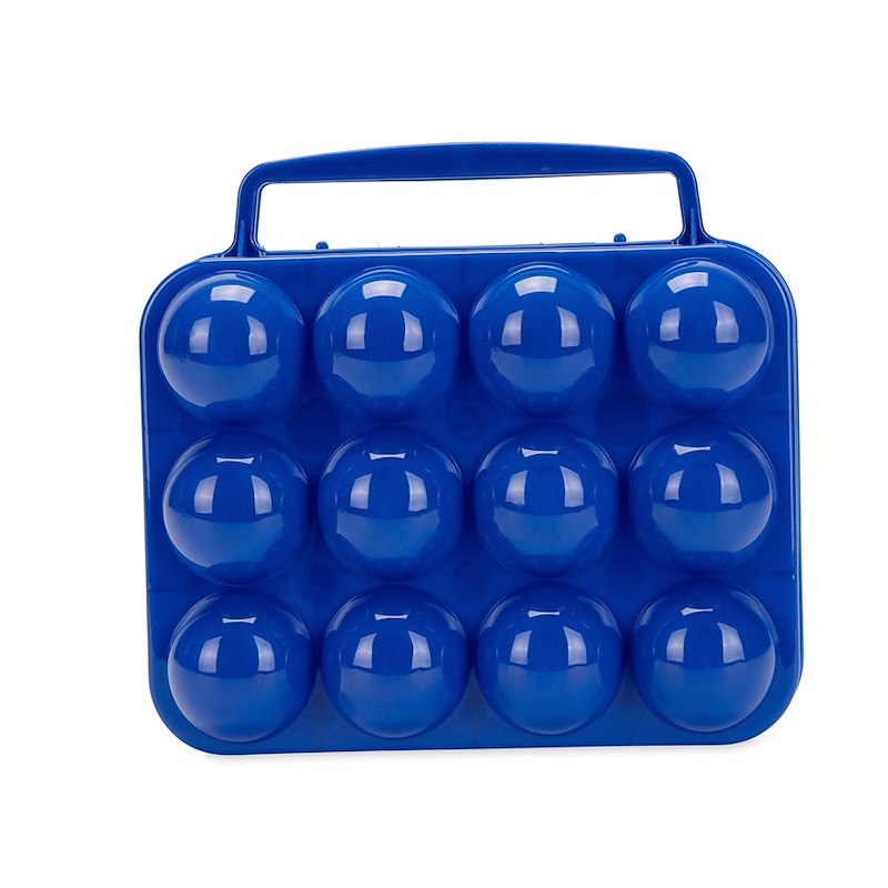Porte oeufs camping 12 oeufs plastique avec poignée