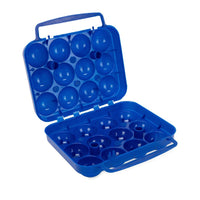 Porte oeufs camping 12 oeufs plastique avec poignée