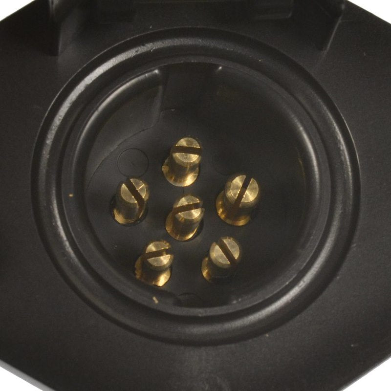 Connecteur remorque 6 voies rond femelle Pollak Pro VR