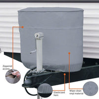 Couvre bonbonne propane double 20 lb VR vinyle gris