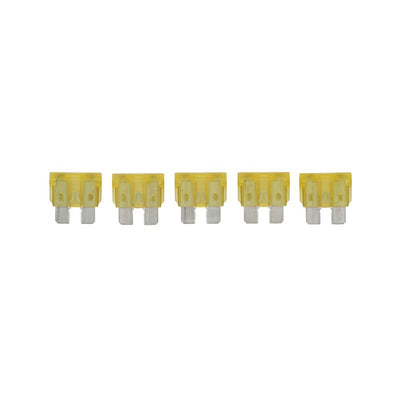 ATC 20A Yellow Fuse Pack of 5 - Electrical Protection