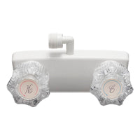 Robinet douche exterieure VR 4 pouces blanc brise vide 90