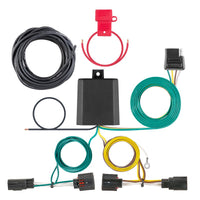 Connecteur de remorque en T avec prise 4 voies plate