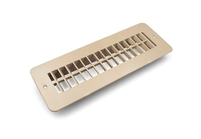 Grille de ventilation plancher 2x10 rectangulaire chauffage climatisation beige
