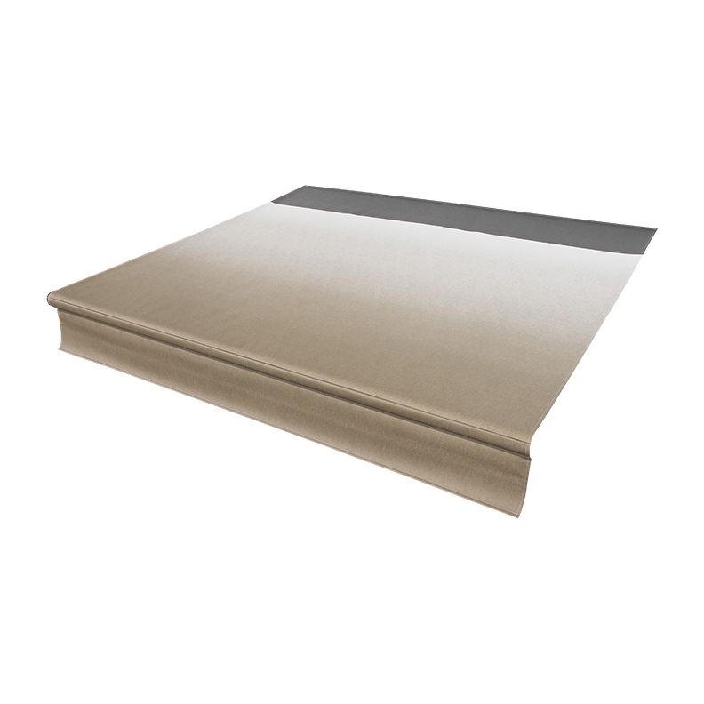 Toile auvent Solera 21 pieds Sand Fade avec Weather Guard noir et rail DEL