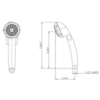 Oil-Rubbed Bronze Handheld Showerhead with Flow Control