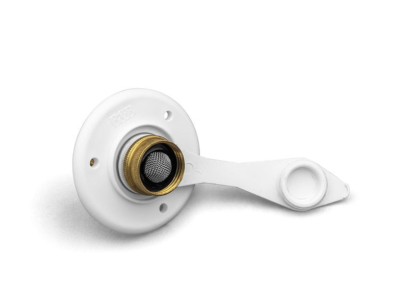 Entrée eau potable VR bride blanche valve laiton sans clapet