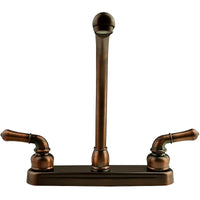 Robinet cuisine classique bronze huilé 8 pouces bec haut 10 pouces VR