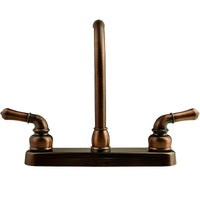 Robinet cuisine classique bronze huilé 8 pouces bec haut 10 pouces VR