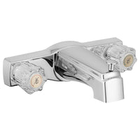 Robinet baignoire douche chrome avec inverseur et poignées acrylique VR