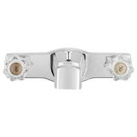 Robinet baignoire douche chrome avec inverseur et poignées acrylique VR