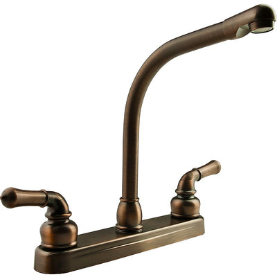 Robinet de cuisine Dura RV Classical bronze huilé bec haut 10 pouces
