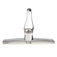 Chrome Kitchen Sink Faucet with D-Spout and Single Lever