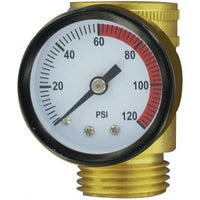 Valterra 0-120 PSI Water Pressure Gauge for RV | Drinking Water Regulator