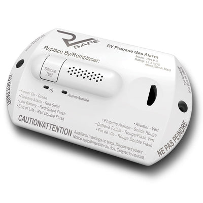 Détecteur de fuite de propane RV Safe LLC 15-2159 12 V blanc pour VR