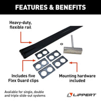 Protecteur de câblage Slide-Out Lippert 96-0097 Flex Guard pour plomberie, fils et boyaux