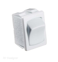 Interrupteur à bascule ON/OFF RV Designer blanc 10 A pour éclairage, pompe et chauffe-eau