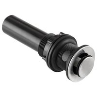 Assemblage de drain pop-up Dura Faucet 10-4456 pour lavabo avec trop-plein | Nickel satiné brossé