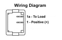 JR Products 19-0161 Black SPST Rocker On-Off Switch