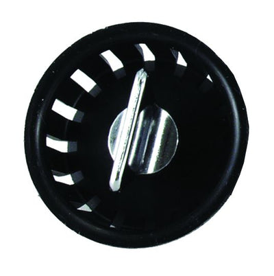 Panier de crépine d’évier JR Products 10-1730 noir à verrou tournant