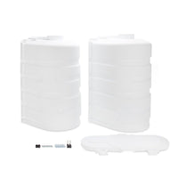 Couvercle pour deux bonbonnes de propane 30 lb Camco 07-9696 blanc