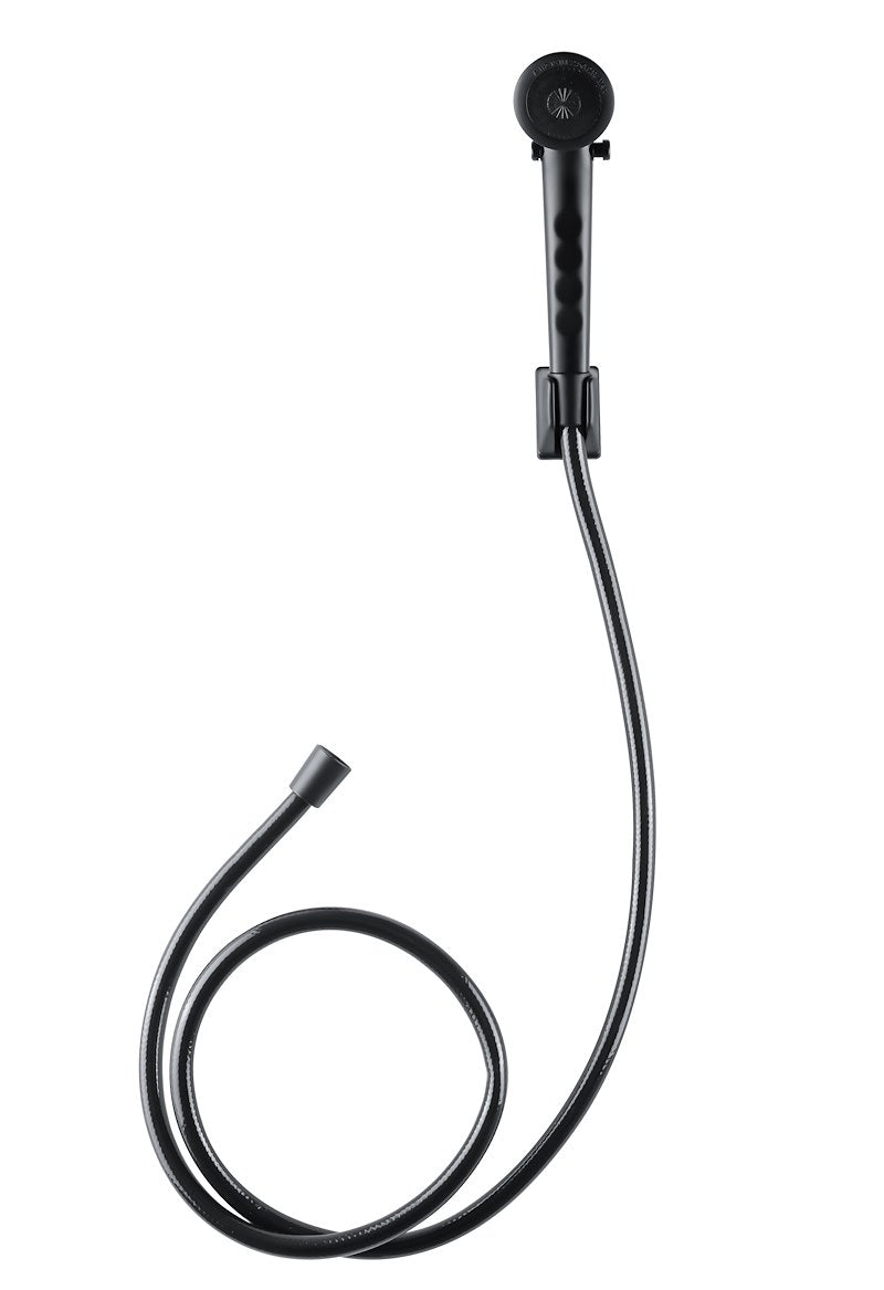Pommeau de douche à main Dura Faucet 02-8592 noir mat avec boyau 60 po