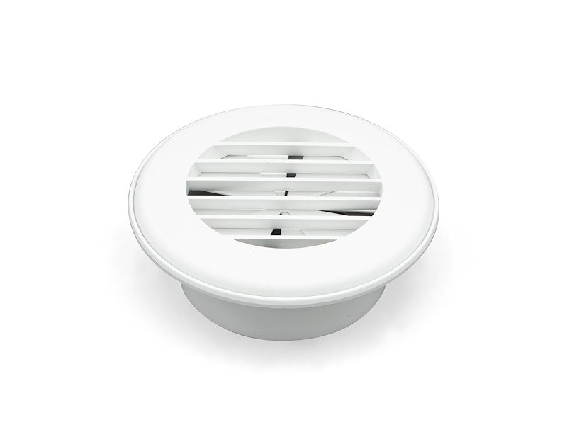 Grille de ventilation plafond 4 po B&B Molders 55-5317 blanche avec registre et damper