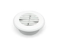 Grille de ventilation plafond 4 po B&B Molders 55-5317 blanche avec registre et damper