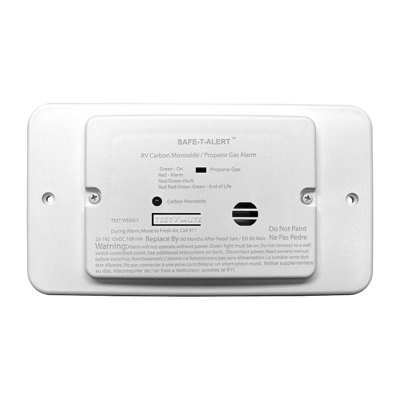 Détecteur propane et monoxyde de carbone Safe-T-Alert 12V blanc | MTI 02-8570