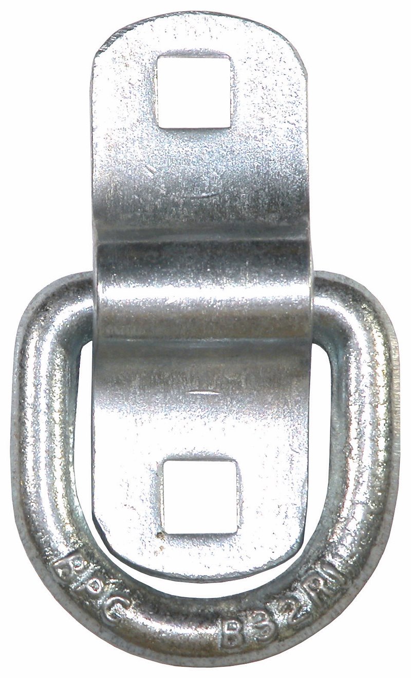 Anneau d'Arrimage en D 3/8" avec Support de Montage | Zinc