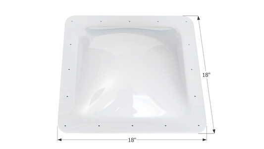 Puit de Lumière Dôme Blanc 14" x 14" en Polycarbonate pour VR