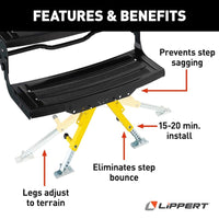Stabilisateur de marche d’entrée Lippert 90-2817 Solid Stance pour VR