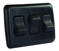 Interrupteur triple noir ON/OFF JR Products 19-0160 pour VR