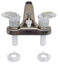 Robinet de lavabo Catalina avec inverseur douche Phoenix 10-1415 nickel brossé